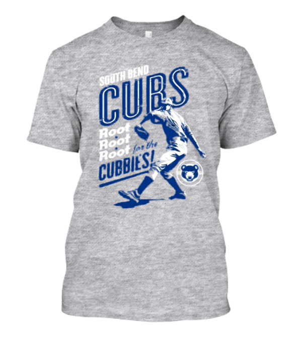 South Bend Cubs Root Root Root For The Cubbies Baseball Player T-Shirt