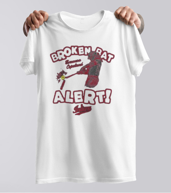 Broken Bat Alert Brianna Copeland Indiana Baseball Swing T-Shirt