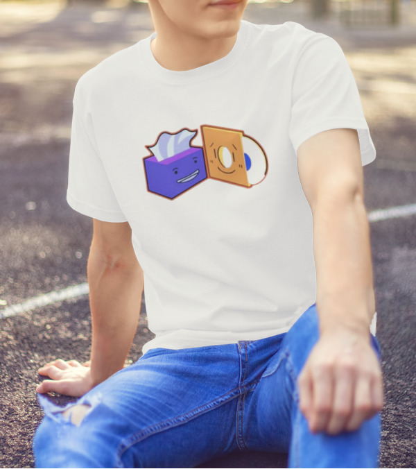 Burner The Strangers Tissue And Vinyl Record Faces T-Shirt
