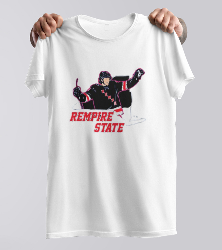 Rempire State Hockey Player Celebration Matt Rempe T-Shirt