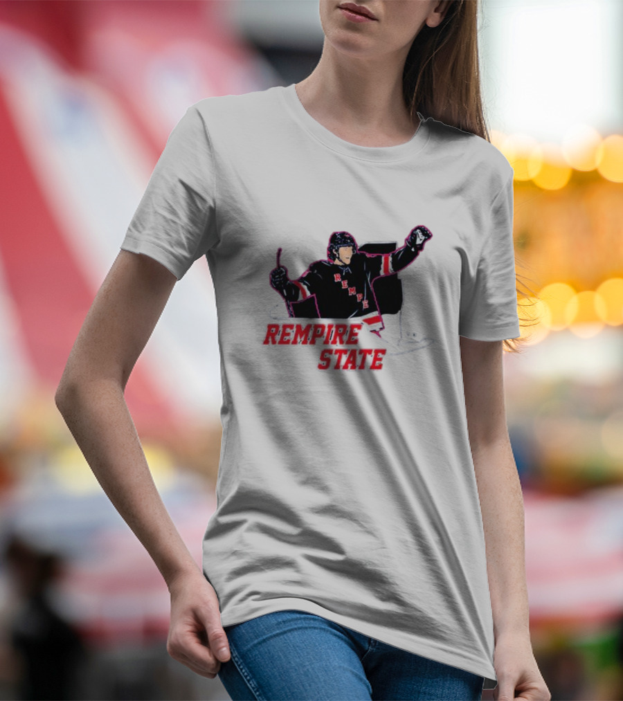 Rempire State Hockey Player Celebration Matt Rempe T-Shirt