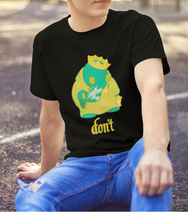 The Yetee King Don’t Green Creature With Crown And Crystal T-Shirt