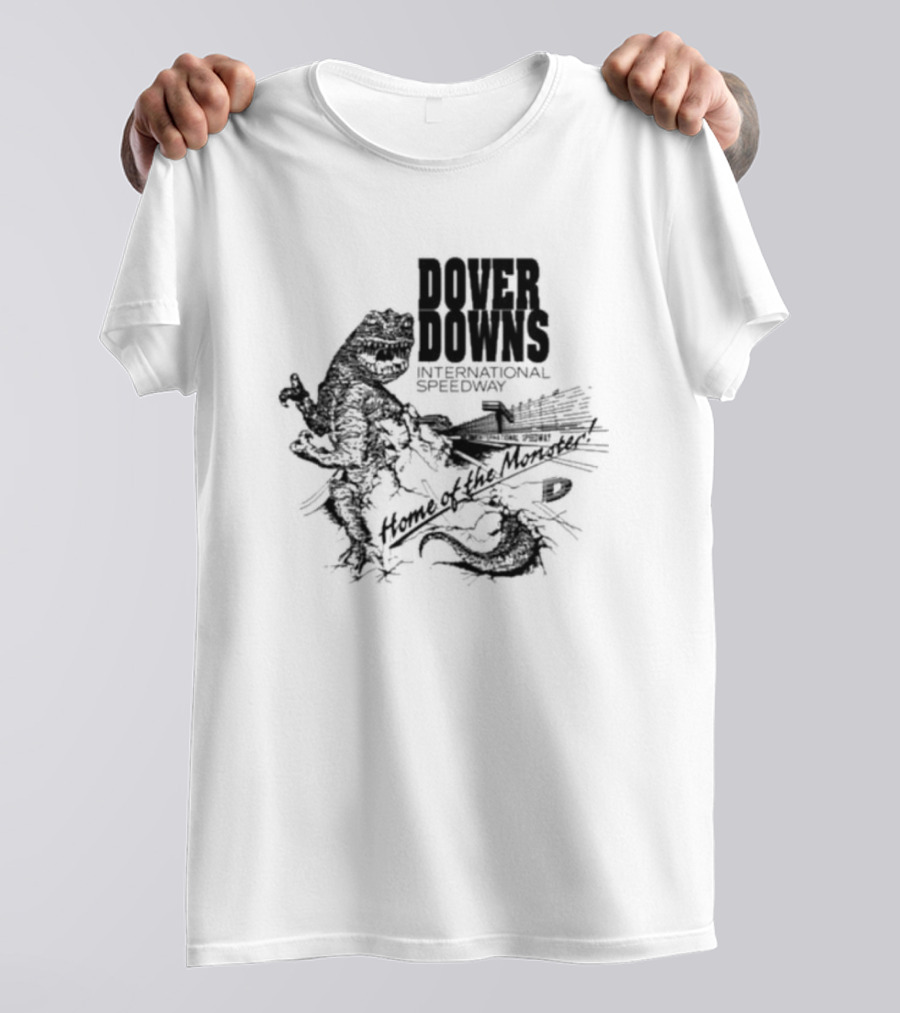Dover Downs International Speedway Home Of The Monster Roaring Dinosaur And Racing Track T-Shirt