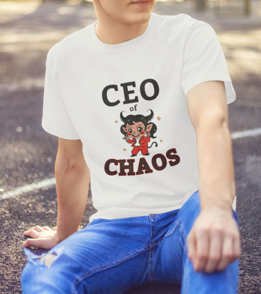 CEO Of Chaos Firepetalsco Little Devil Character T-Shirt