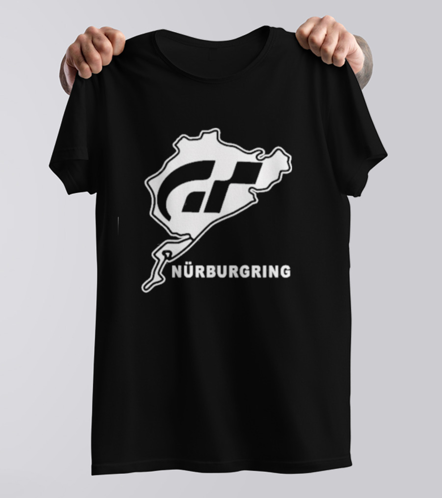 Gran Turismo Nürburgring Track Outline T-Shirt