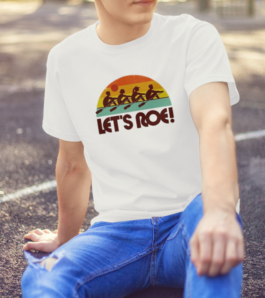 Let’s Roe Vintage Rowing Team Sunset T-Shirt