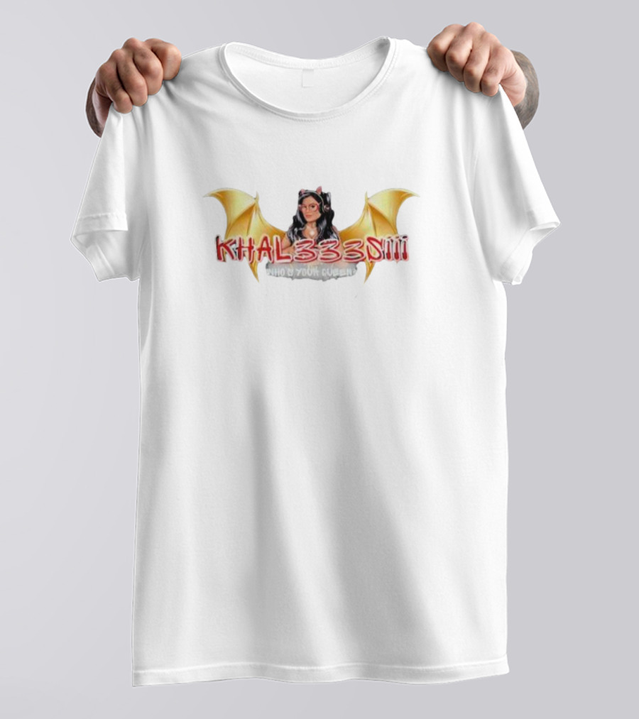 Khal333siii Winged Who's Your Queen T-Shirt