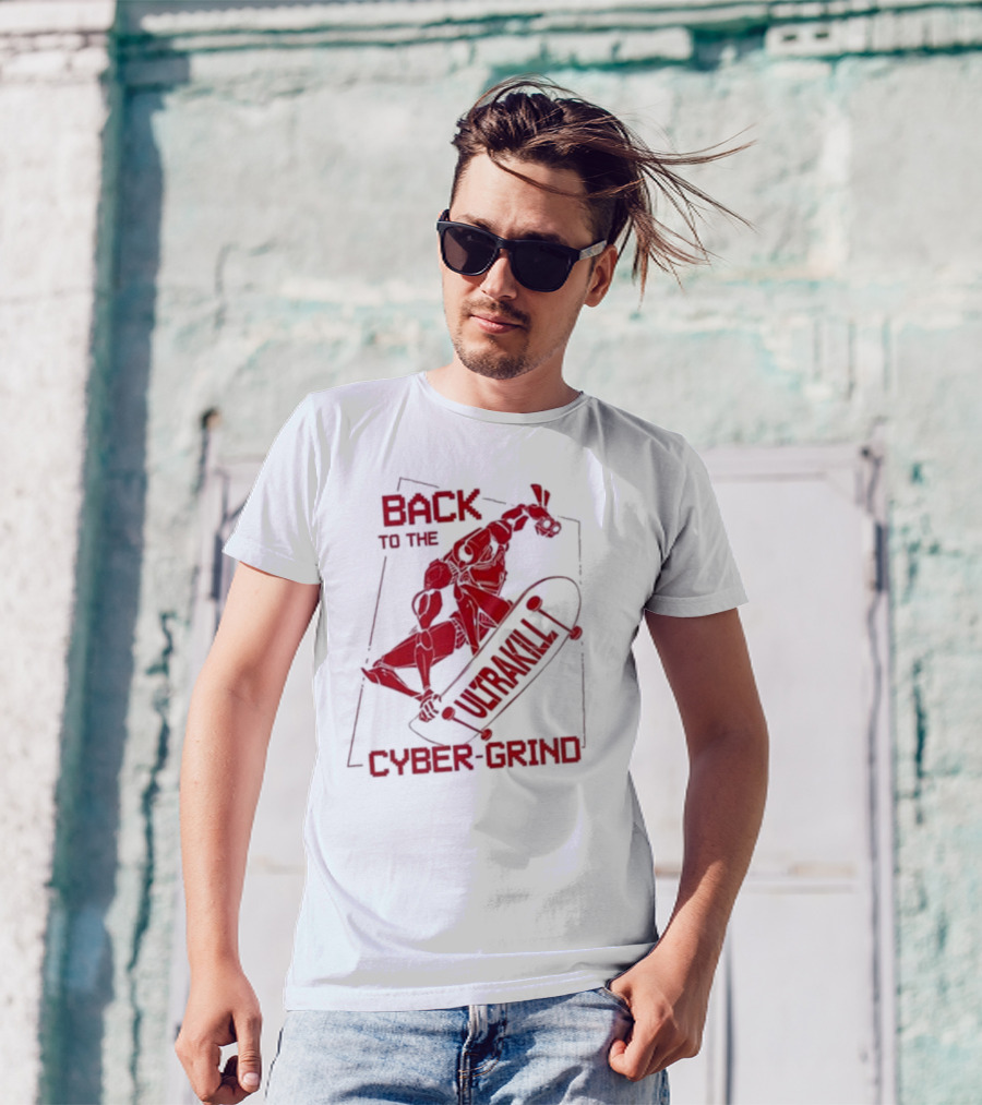 Back To The Ultrakill Cyber Grind Skateboarder De Sports Ultrakill T-Shirt