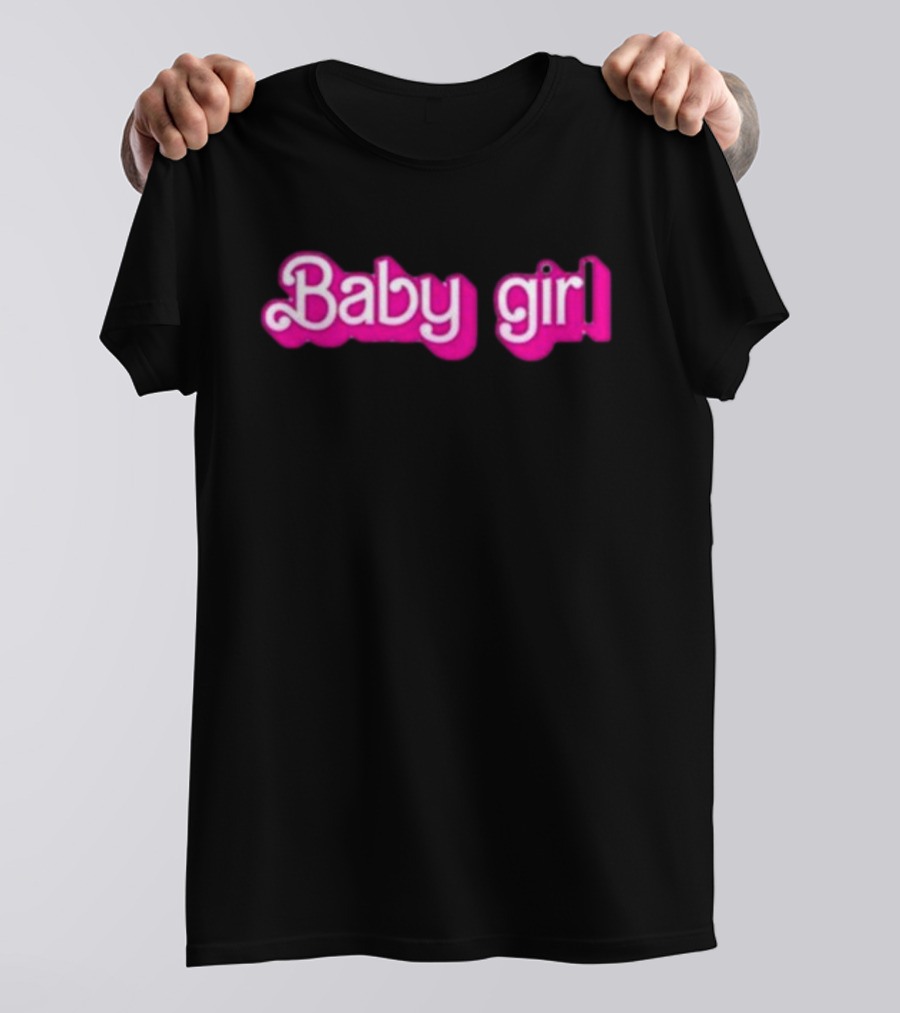 Baby Girl Text Pink T-Shirt