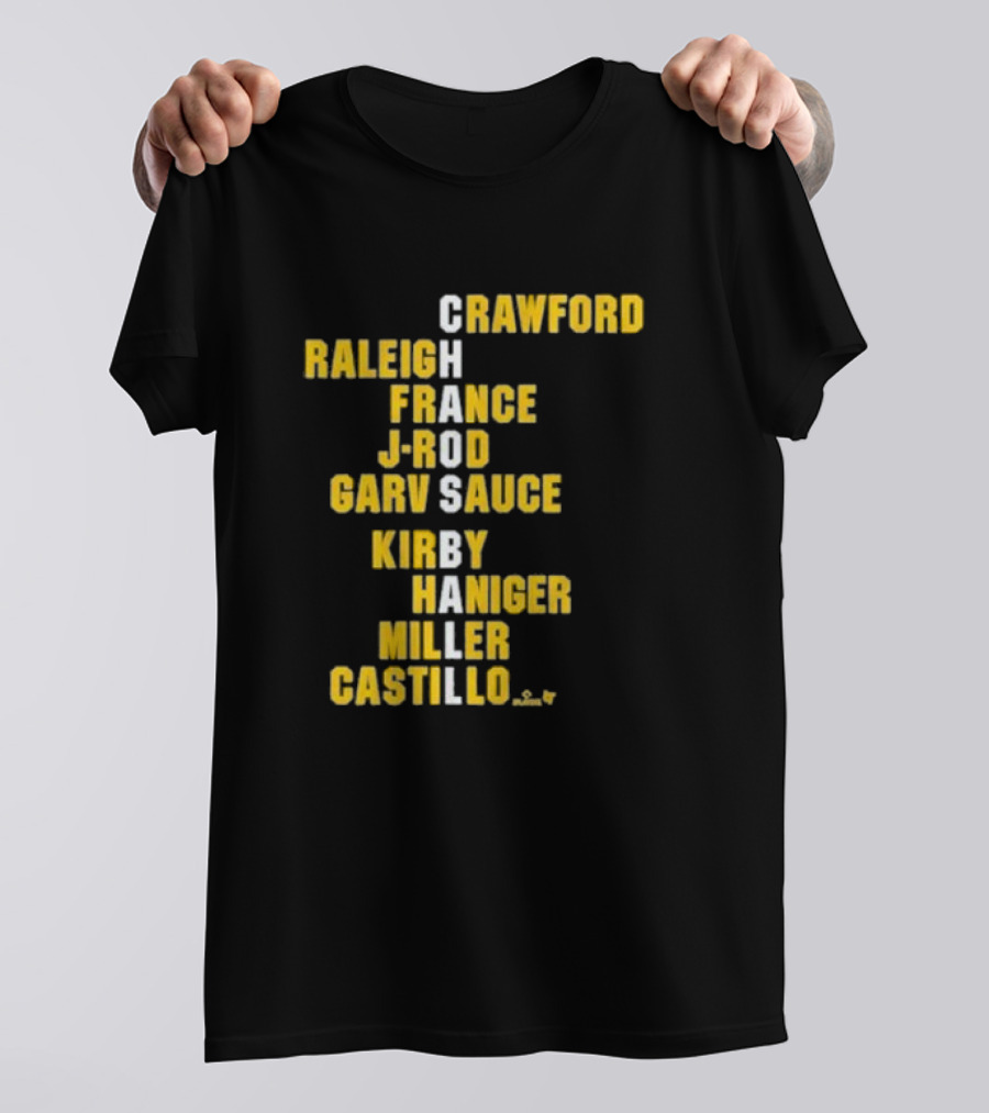 Crawford Raleigh France J-Rod Garv Sauce Kirby Haniger Miller Castillo Chaos Ball Names T-Shirt