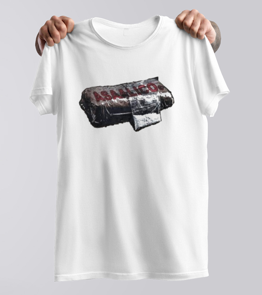 Asaalico Asaali Brick Wrapped Text T-Shirt
