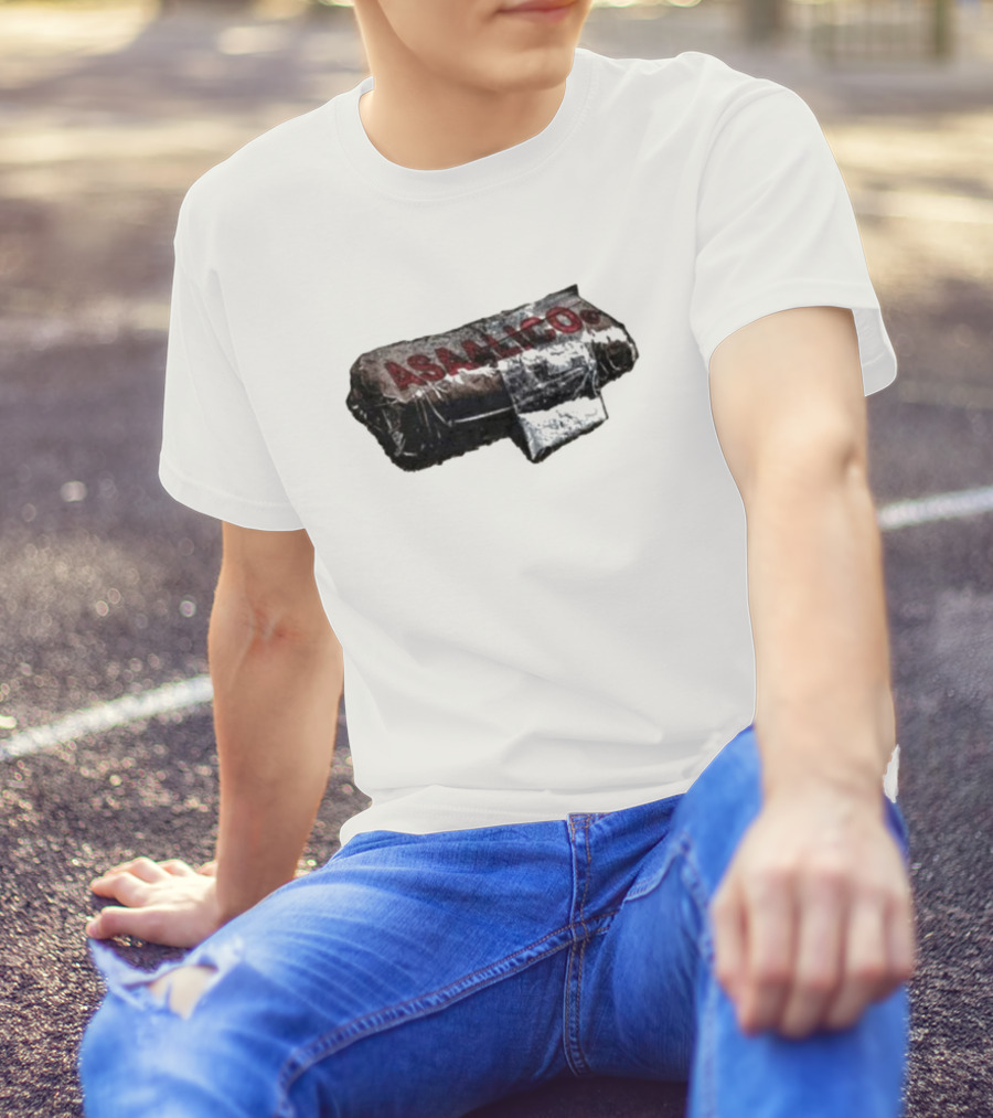 Asaalico Asaali Brick Wrapped Text T-Shirt