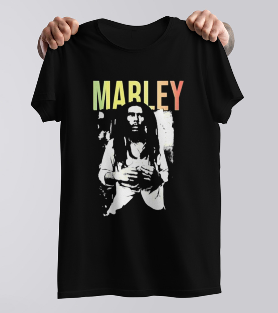 MARLEY Bob Marley Band Iconic Reggae Legend T-Shirt