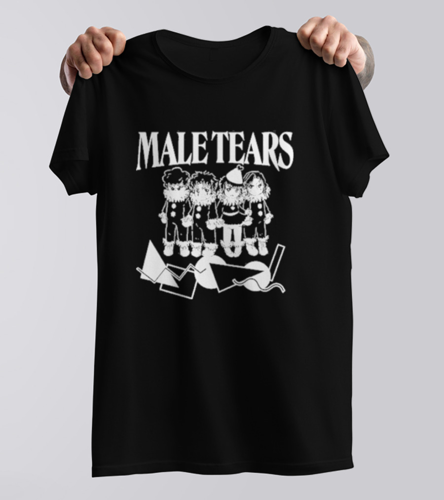 Male Tears Clown Babies With Geometric Shapes T-Shirt
