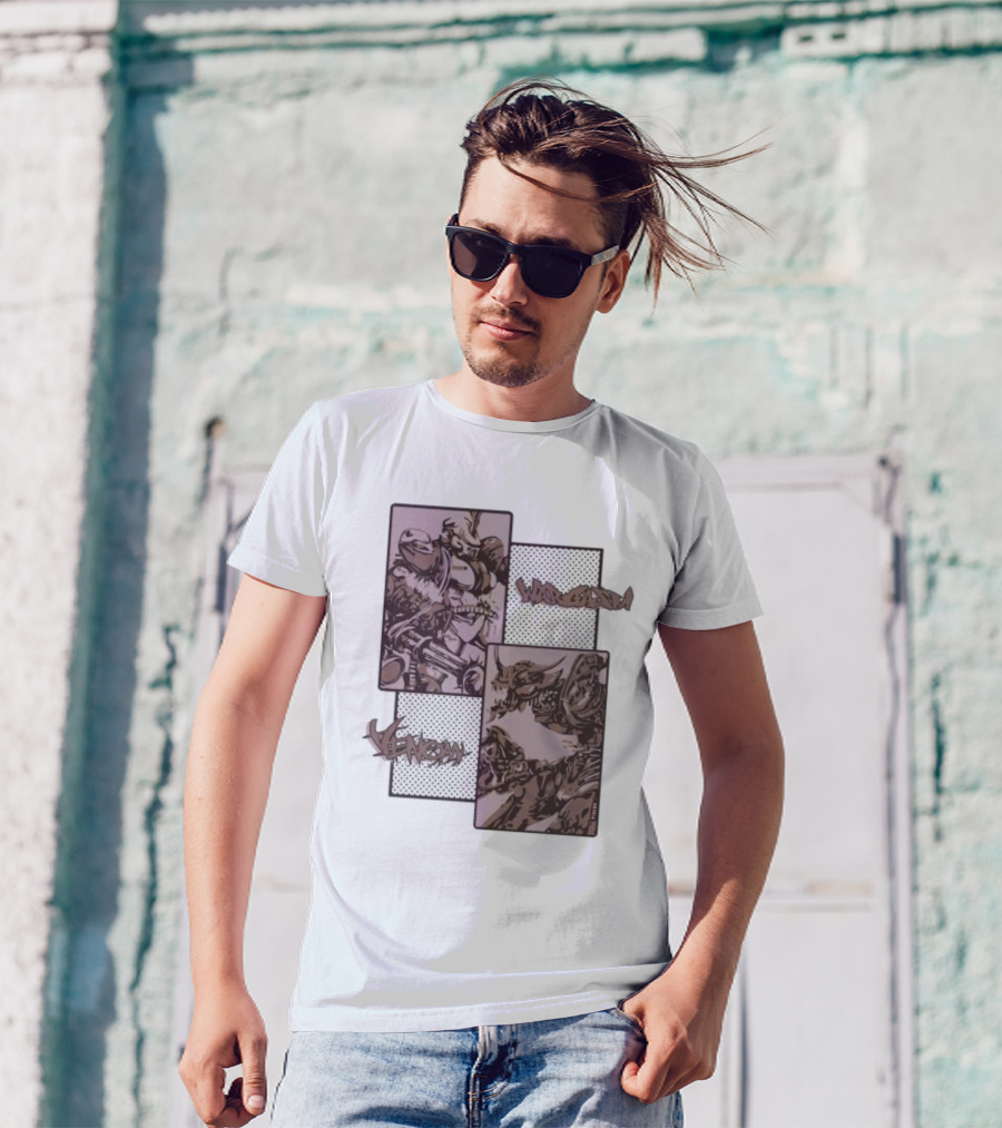 Wargasm Venom Showdown Battle Panels T-Shirt