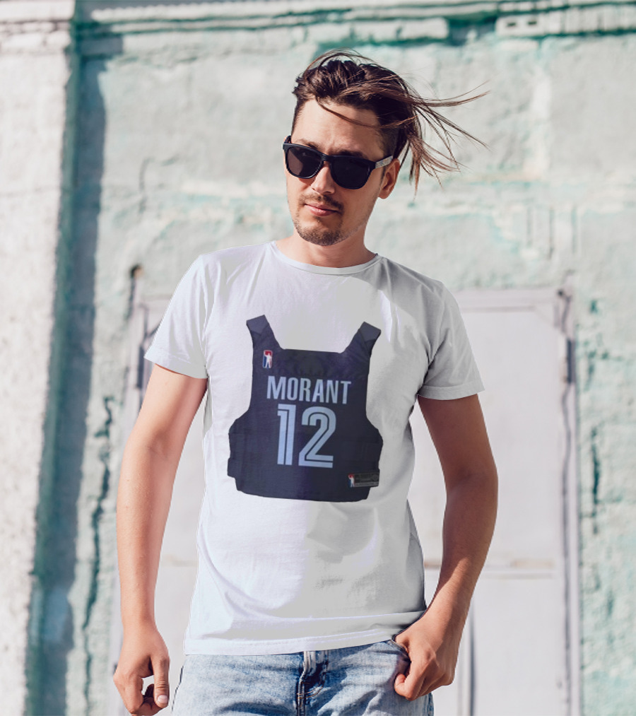 Morant 12 Bulletproof Vest Jersey NBA T-Shirt