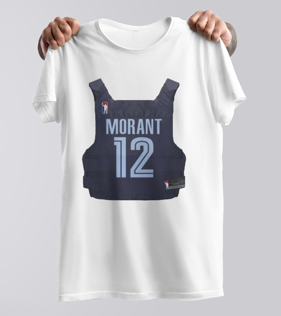 Morant 12 Bulletproof Vest Jersey NBA T-Shirt