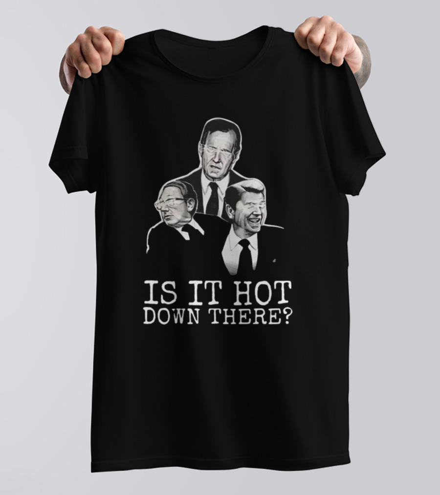 Hell Squad Is It Hot Down There? Figures In Suits T-Shirt