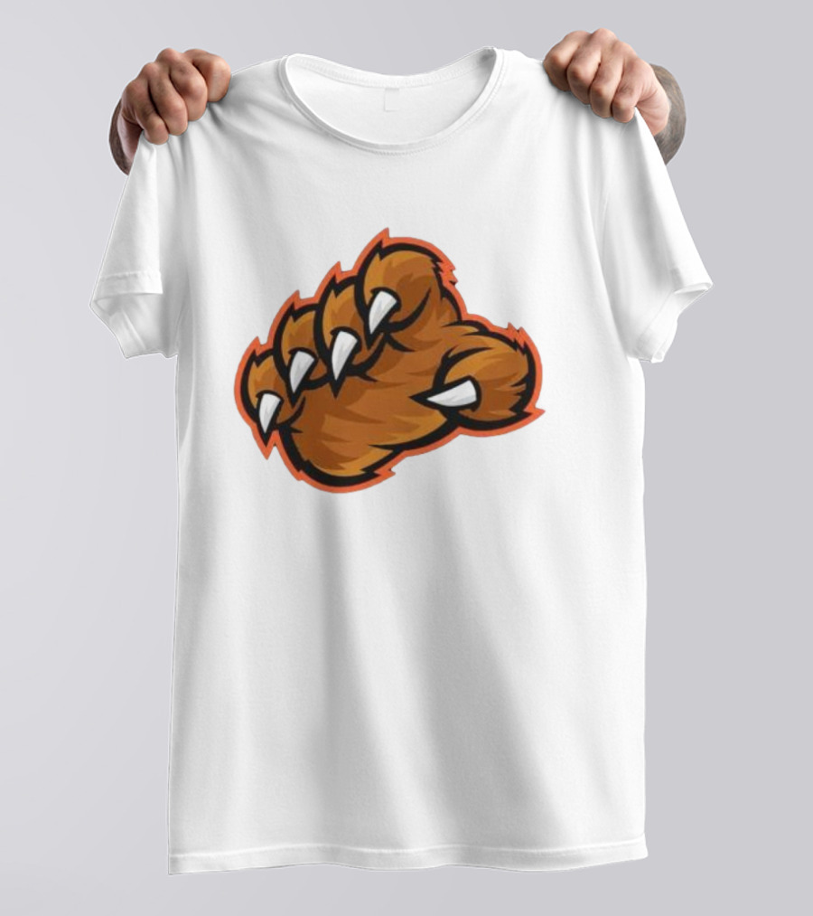 Chicago Bears The Claw Paw Logo Retro Football Fan Gear T-Shirt