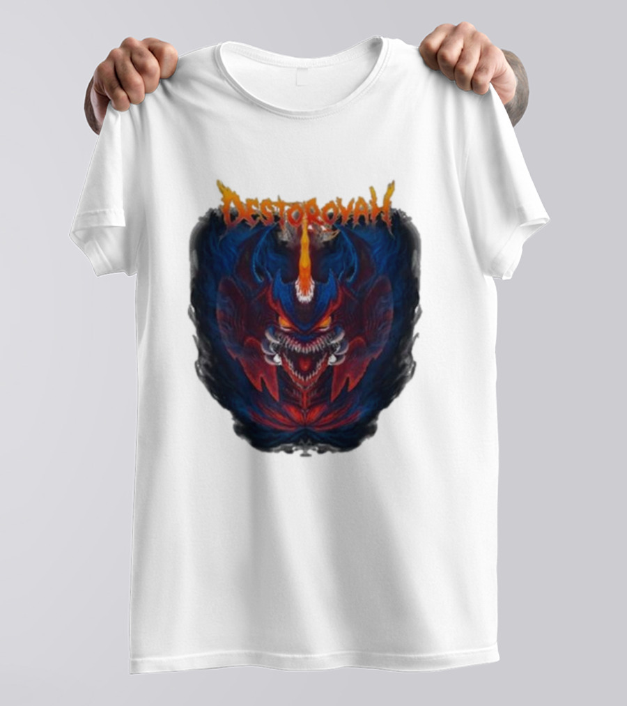 Cavitycolors Destoroyah Fiery Monster Graphics T-Shirt