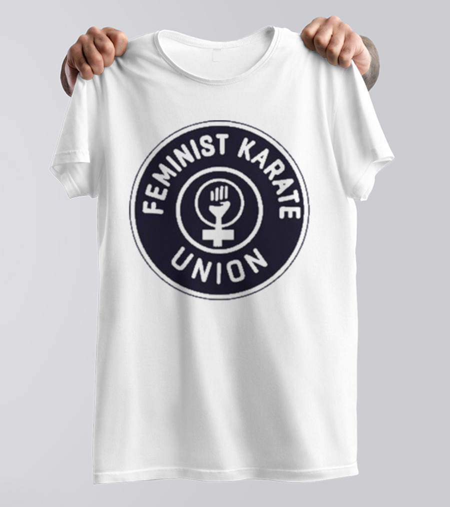Feminist Karate Union Symbol With Raised Fist T-Shirt