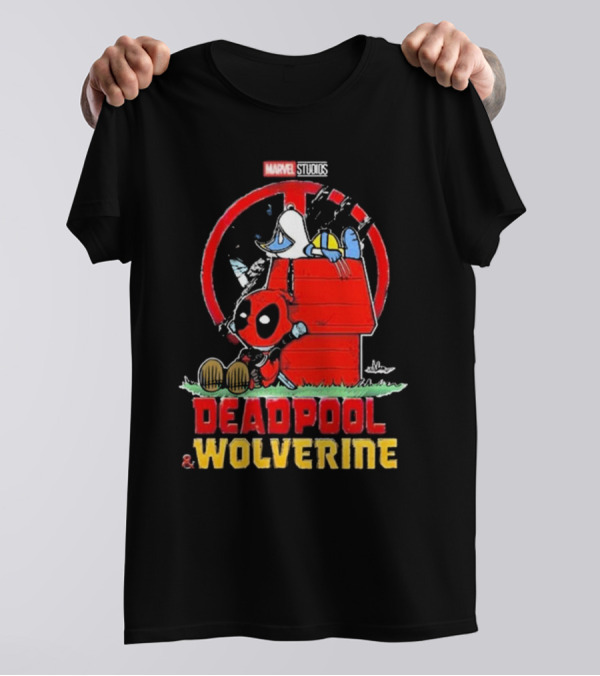 Marvel Studios Deadpool And Wolverine Peanuts Snoopy Crossover T-Shirt