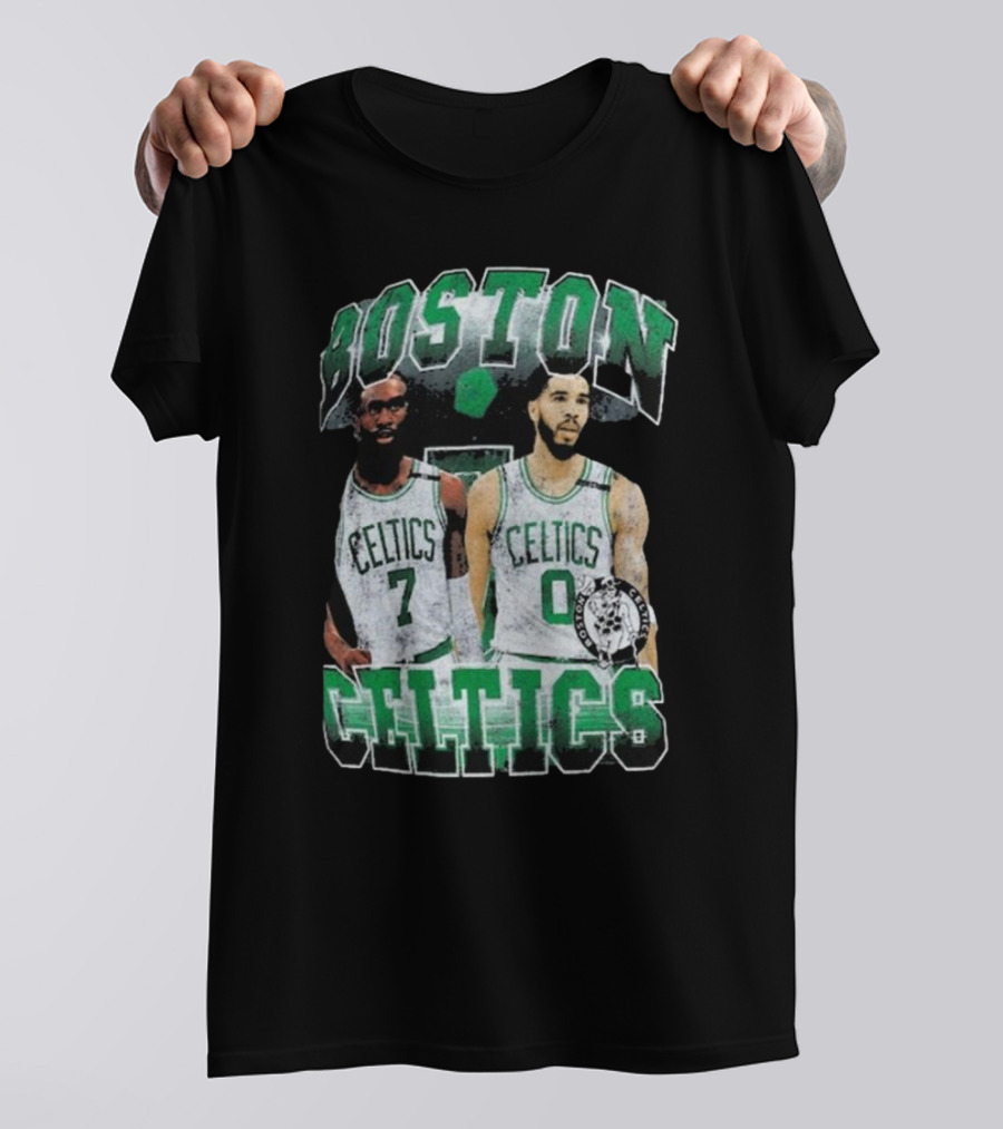Boston Celtics Jayson Tatum Jaylen Brown Player Duo Vintage Basketball T-Shirt