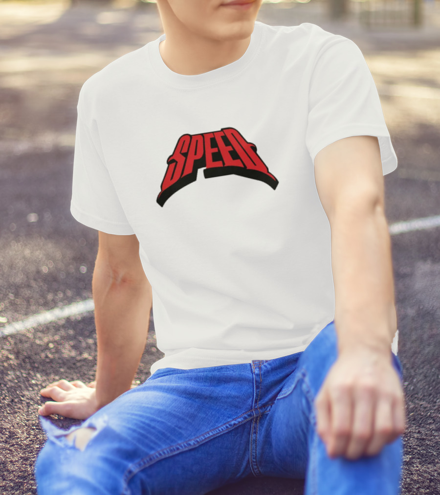 Speed Red Bold Arch Logo T-Shirt