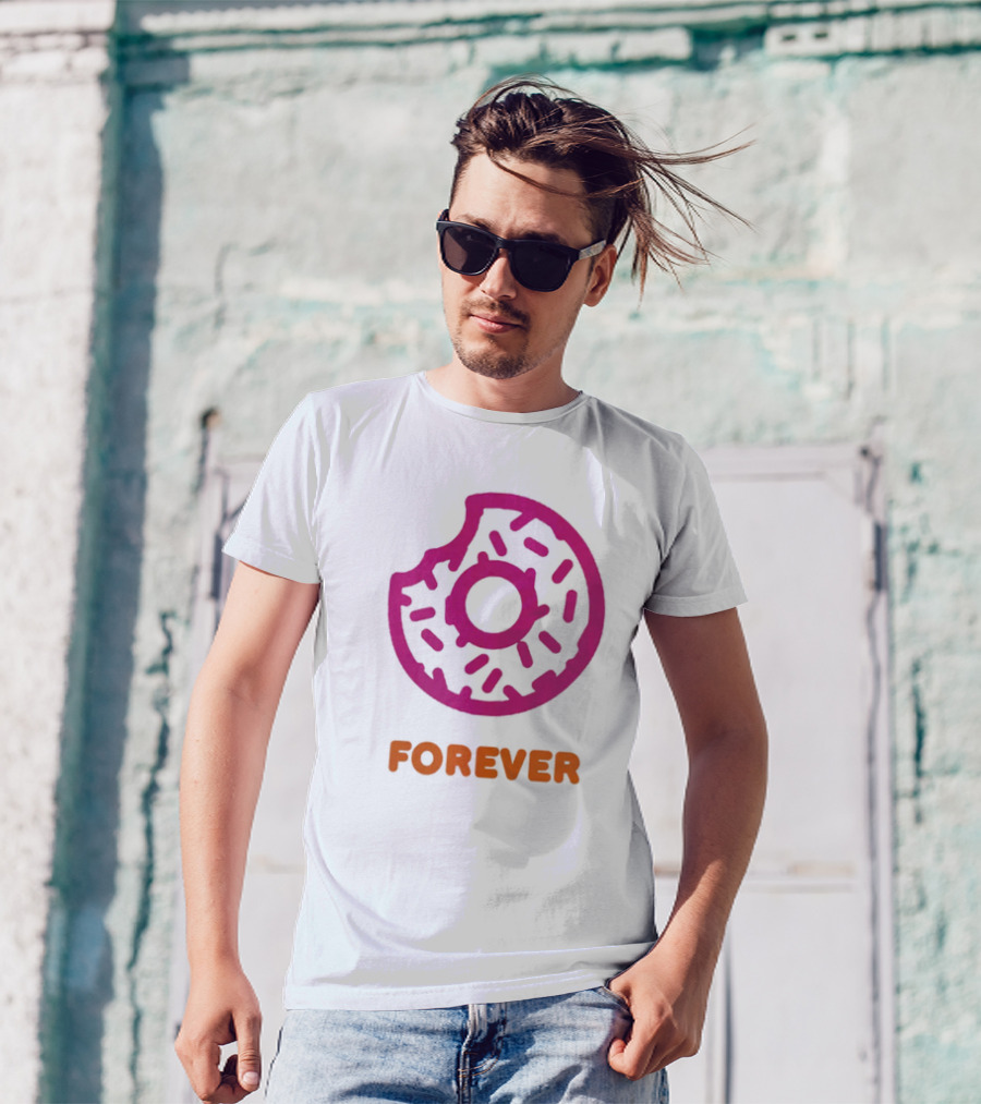Dunkin Donut Forever Merch Pink Sprinkled T-Shirt