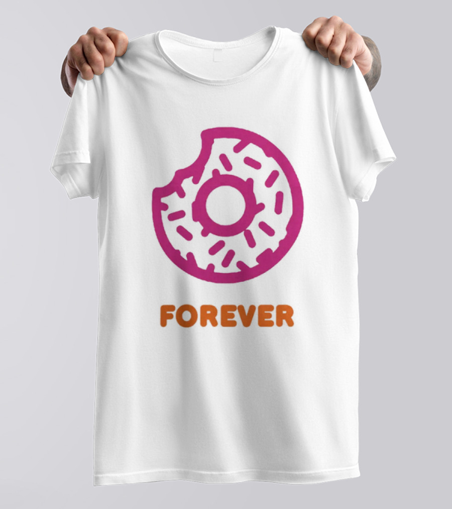 Dunkin Donut Forever Merch Pink Sprinkled T-Shirt