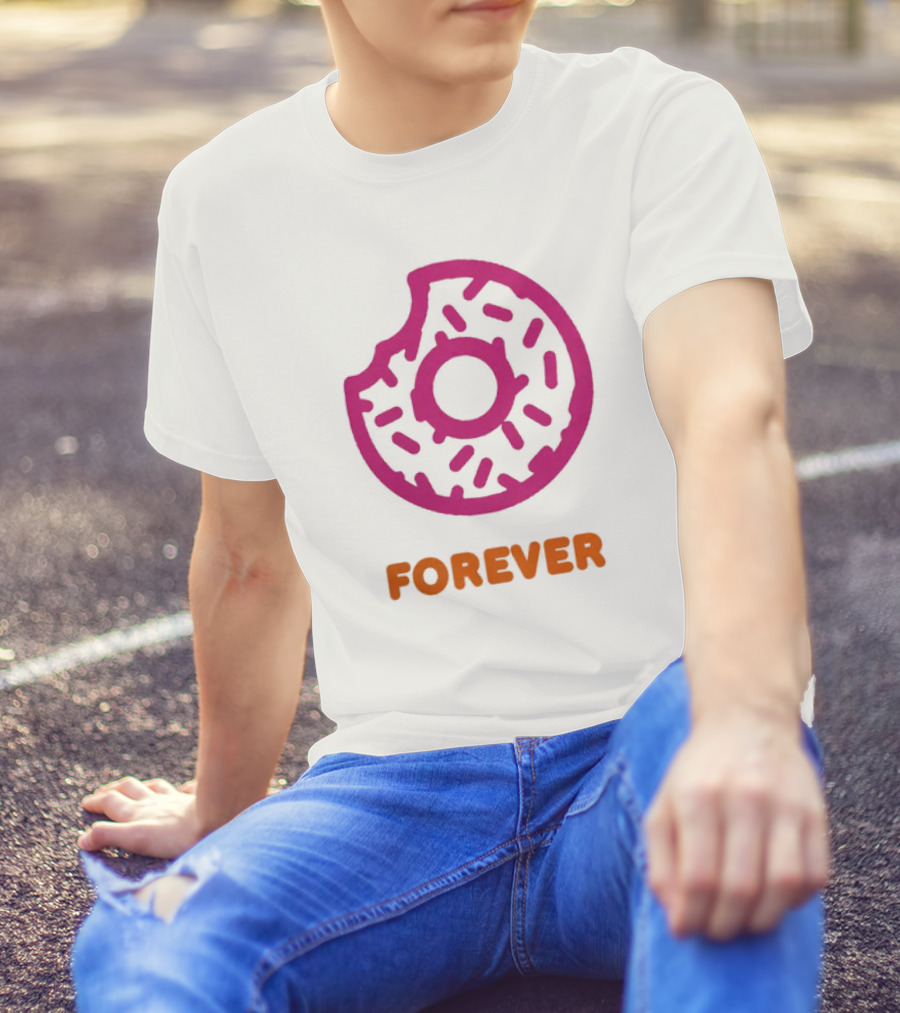 Dunkin Donut Forever Merch Pink Sprinkled T-Shirt