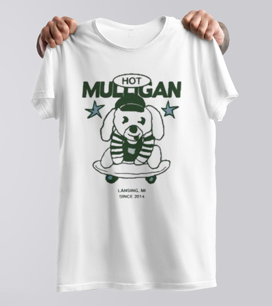 Hot Mulligan Skate Dog Lansing MI Since 2014 T-Shirt
