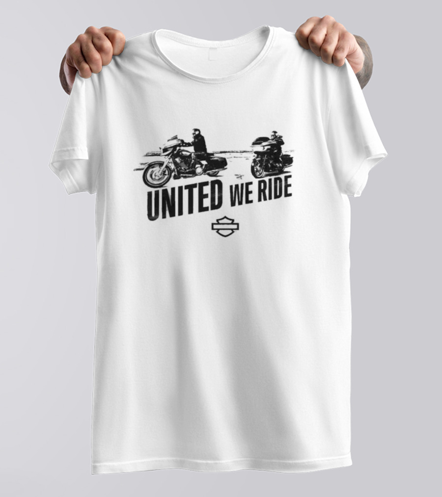United We Ride Classic Motorbike T-Shirt