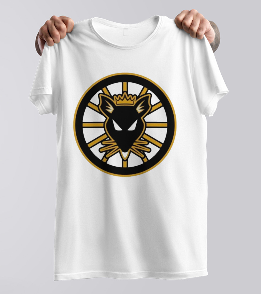Rat Kings Emblem Circular Rat Head With Crown T-Shirt