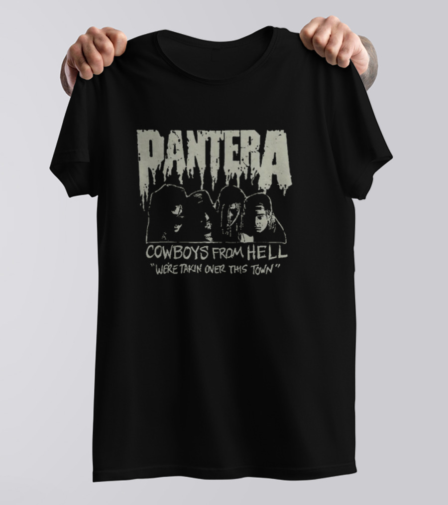 Pantera Cowboys From Hell We're Takin Over This Town T-Shirt