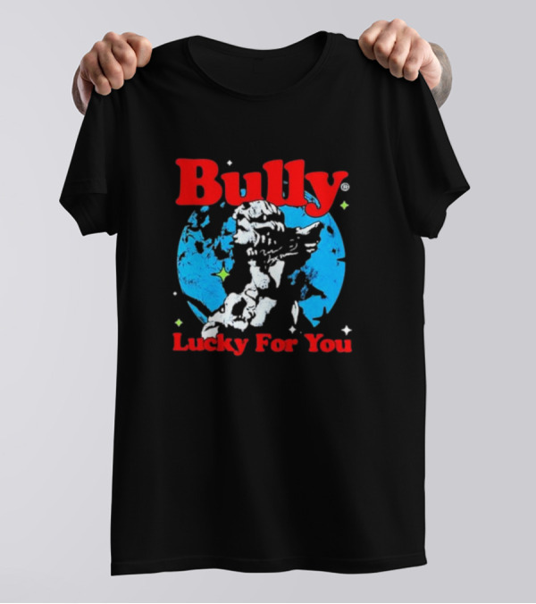 Bully Lucky For You Angel Statue Blue Background T-Shirt