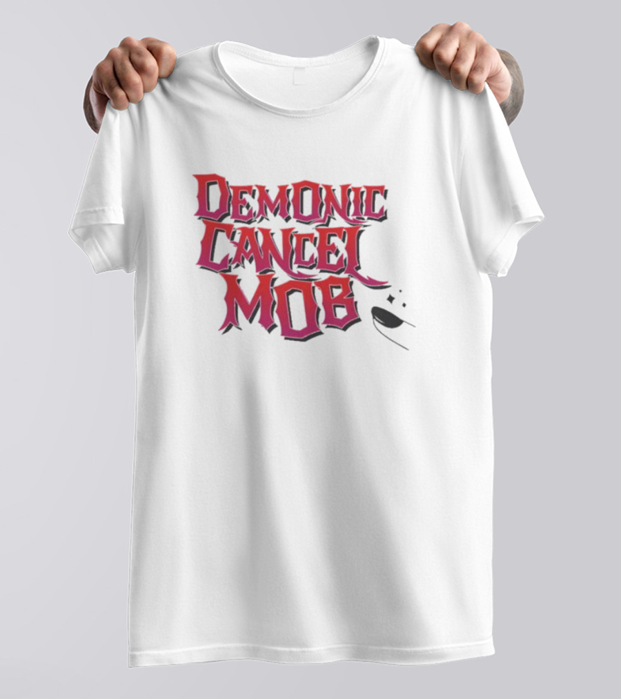 Demonic Cancel Mob Vintage Gothic T-Shirt