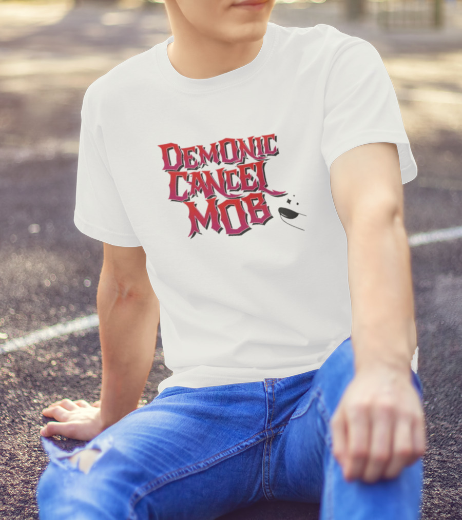 Demonic Cancel Mob Vintage Gothic T-Shirt