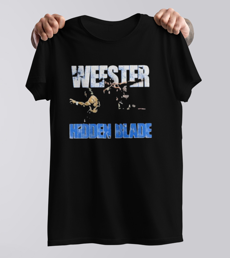 Wefster Hidden Blade Wrestling Action And Combat T-Shirt