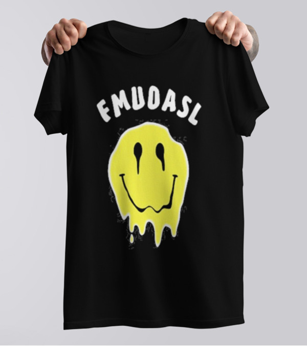 FMUOASL Dripping Smiley Face T-Shirt