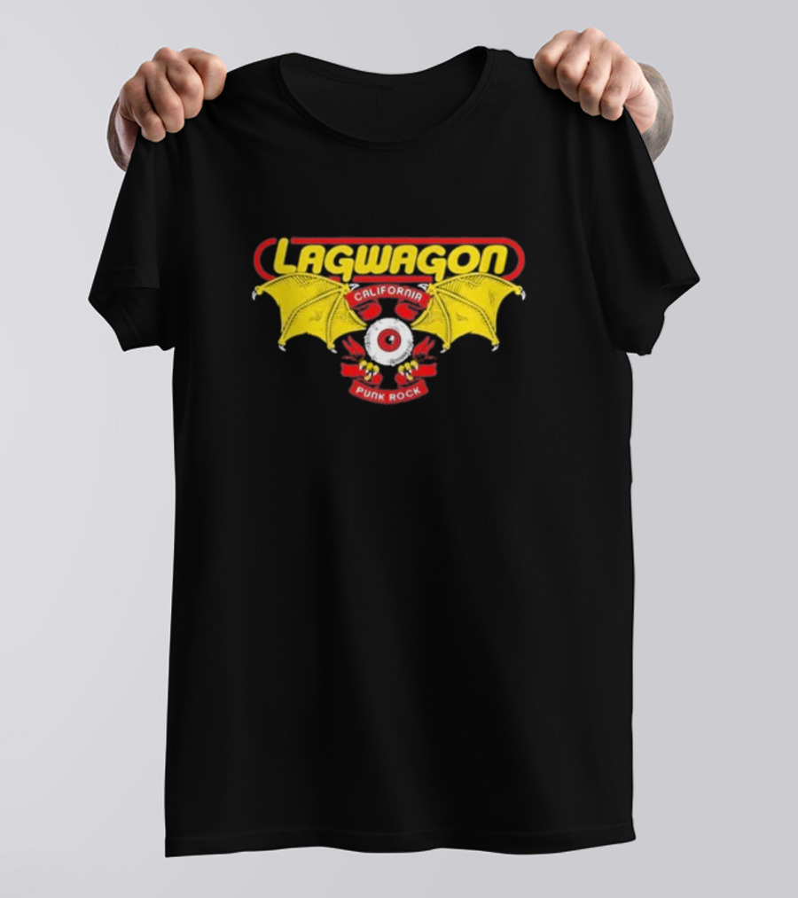 Lagwagon California Punk Rock Eye With Bat Wings T-Shirt