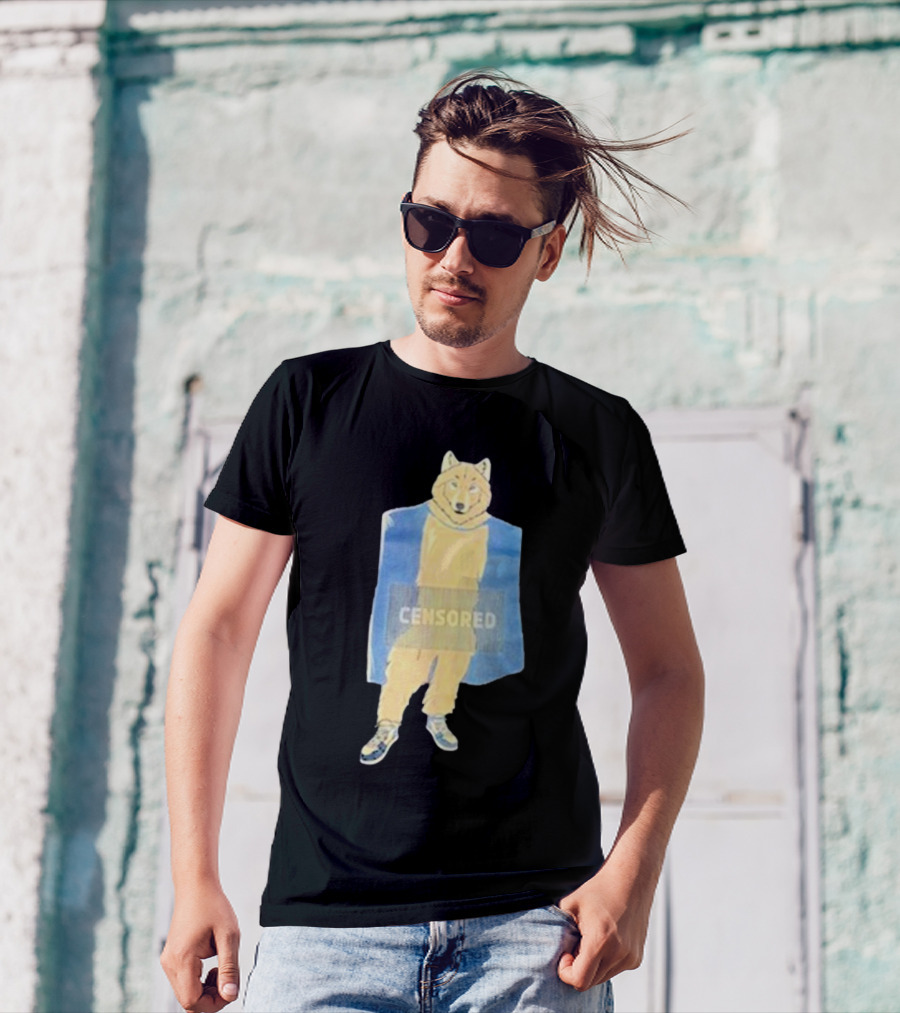 Lisan Jal Gaib Censored Wolf Retro Sneakers T-Shirt