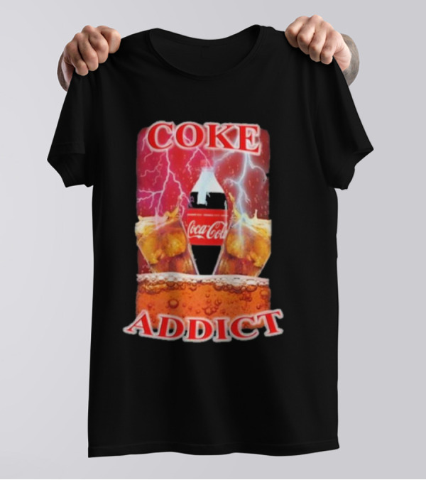 Coke Addict Orbital Clothing Coca-Cola Lightning Bubbles T-Shirt