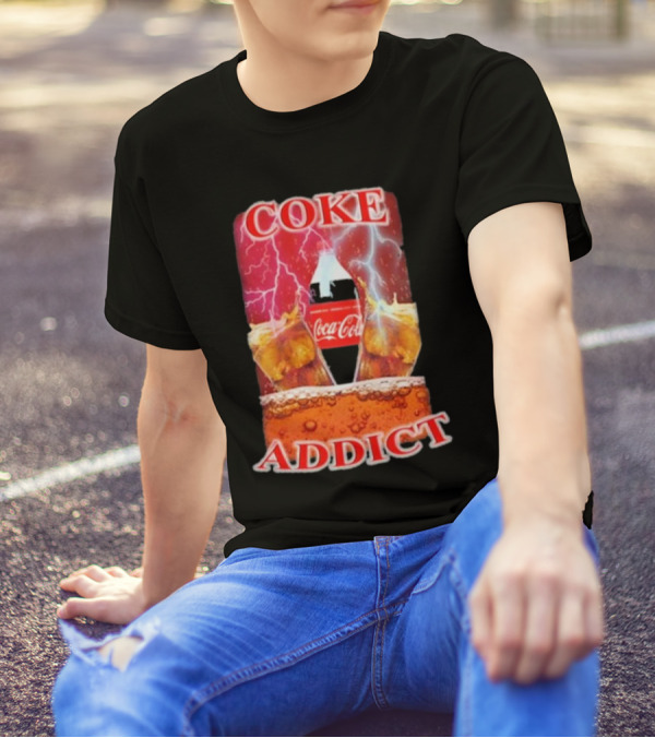 Coke Addict Orbital Clothing Coca-Cola Lightning Bubbles T-Shirt