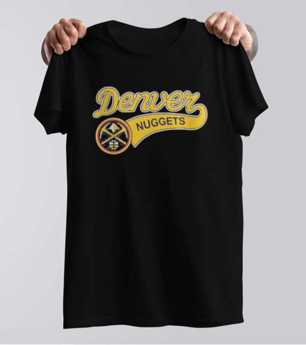 Denver Nuggets Script With Round Emblem T-Shirt