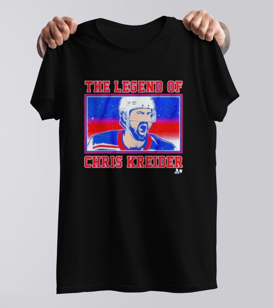 The Legend Of Chris Kreider Hockey Icon Burst T-Shirt