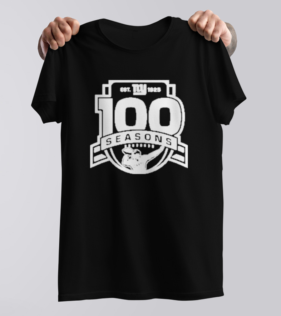 New York Giants Est. 1925 100 Seasons Starter Black T-Shirt