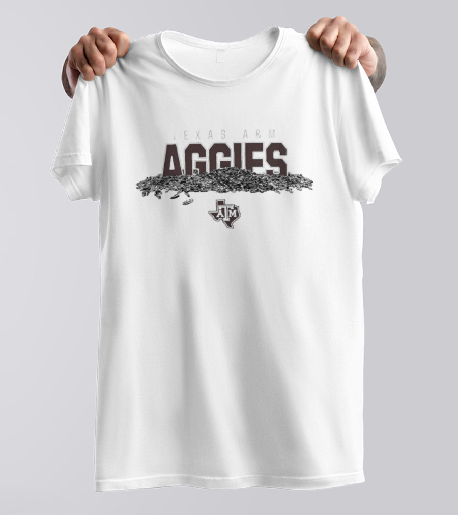 Texas A&M Aggies Sunflower Seeds Baseball T-Shirt