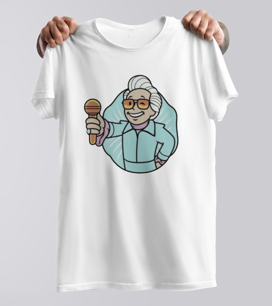 Vault Boy Style Character With Microphone Named Baby Billy T-Shirt