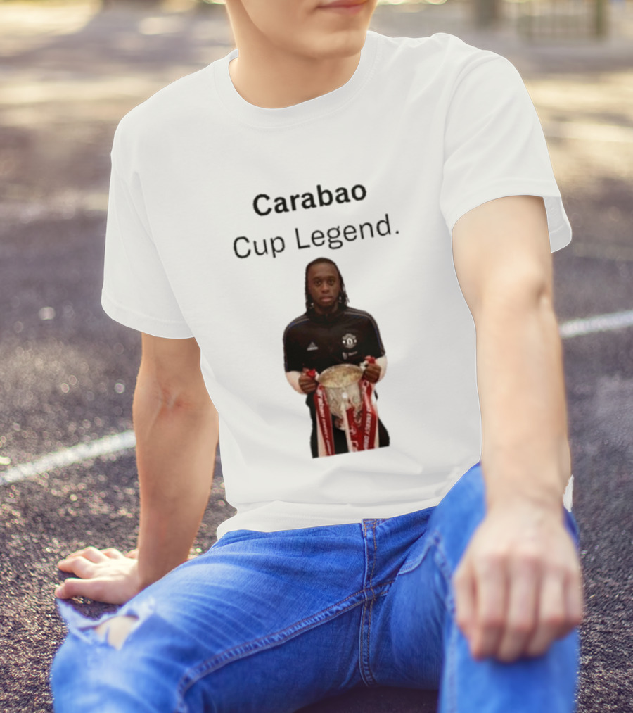 Carabao Cup Legend Football Icon Holding Trophy T-Shirt